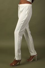 Wrinkle Free White Pants