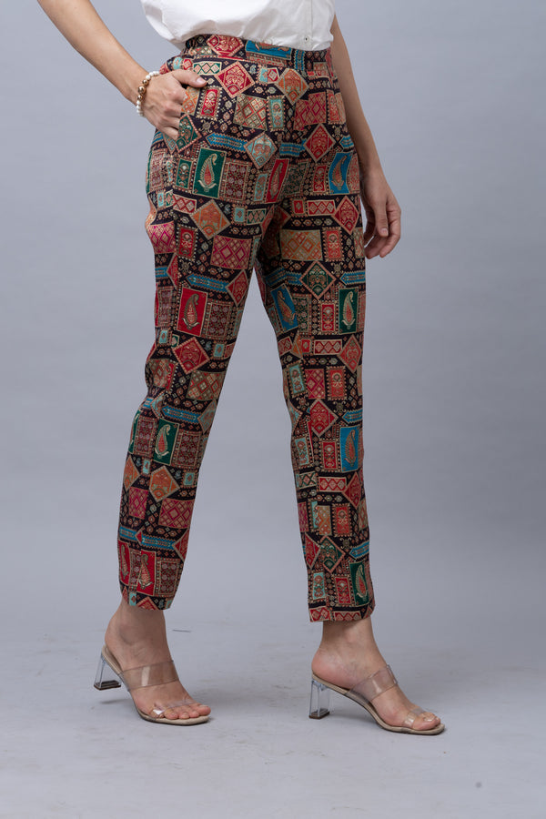 Silk Brocade Pants