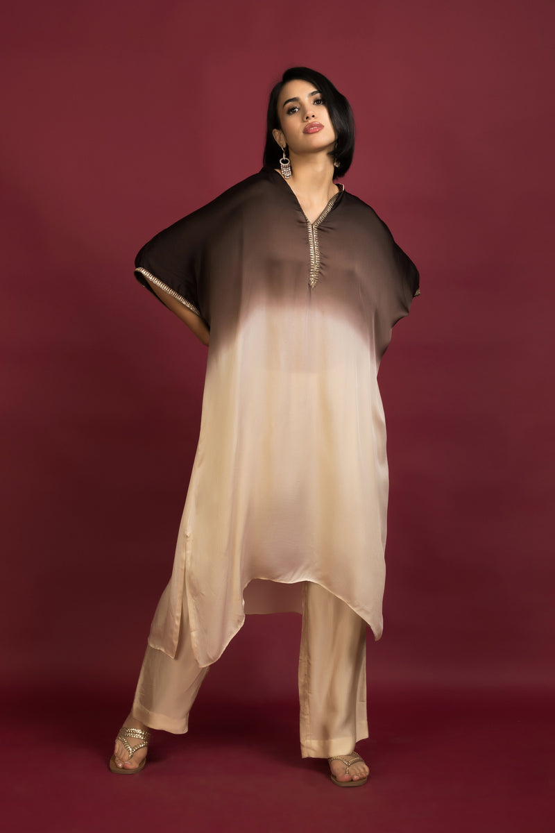 Ombre Kaftan Kurta Set