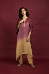 Ombre Kaftan Kurta Set