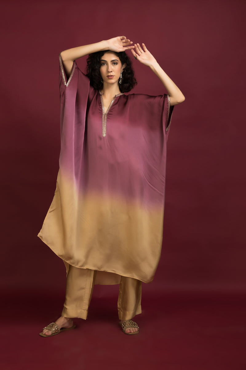 Ombre Kaftan Kurta Set