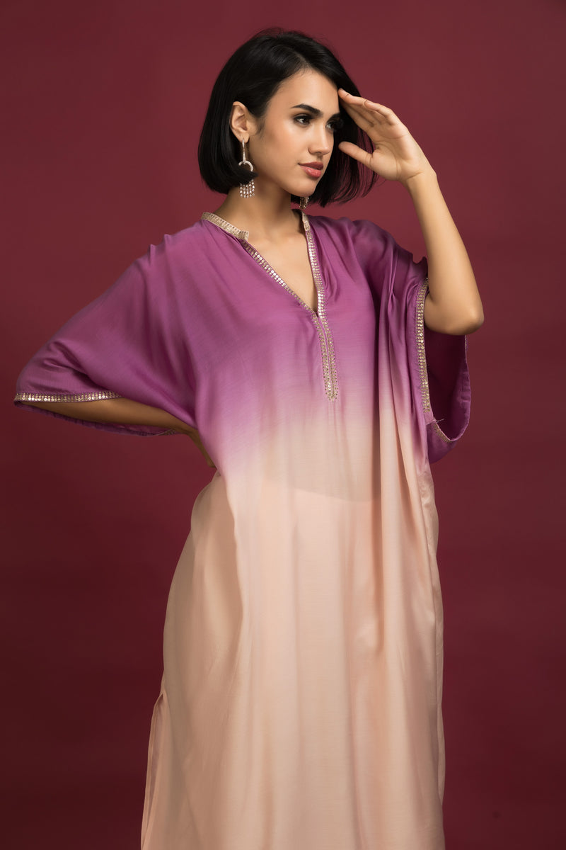 Ombre Kaftan Kurta Set