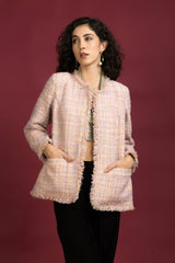 Baby Pink Tweed Jacket