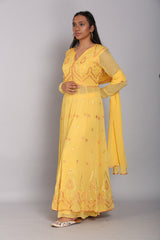 Georgette Embroidered Anarkali