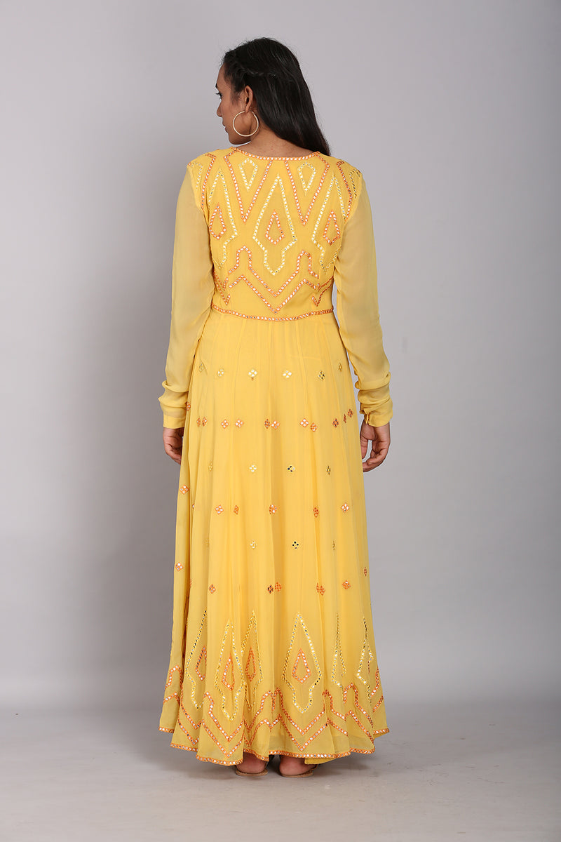 Georgette Embroidered Anarkali