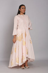 Block Printed High-Low Anarkali