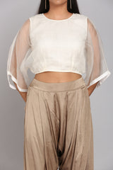 Crop Top With Harem Pants