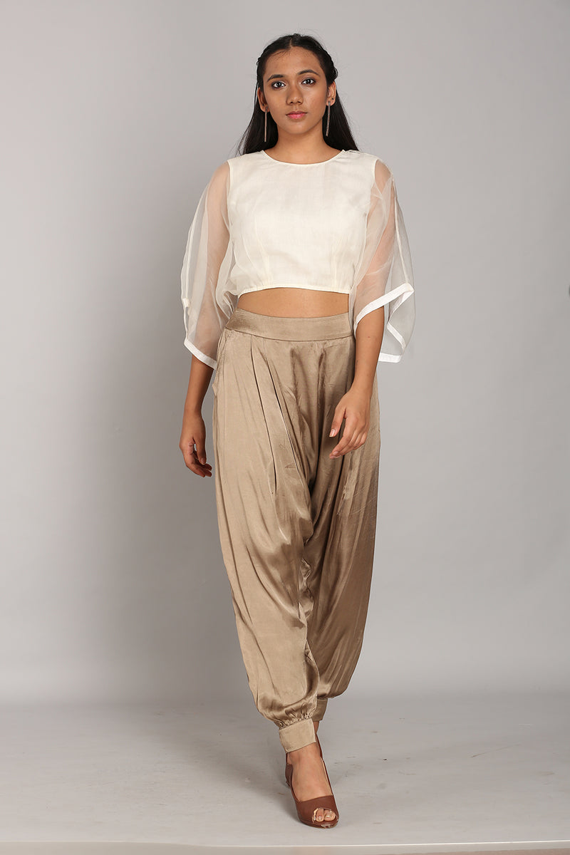 Crop Top With Harem Pants